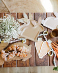 Platos de conejito florales kraft