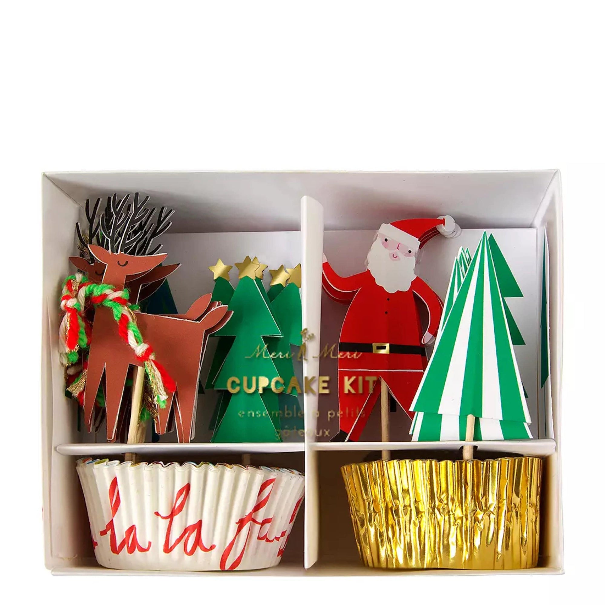 FA LA LA LA SANTA CUPCAKE KIT