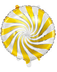 Ballon en aluminium bonbon doré