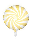 Globo de papel de caramelo amarillo