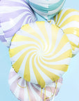 Globo de papel de caramelo amarillo