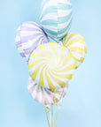 Globo de papel de caramelo amarillo