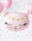 Globo de papel de gato rosa