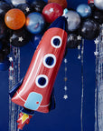 Red Rocket Foil Balloon