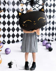 Ballon Aluminium Chat Noir Souriant