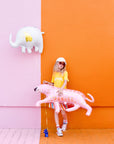 Pink Leopard Foil Balloon