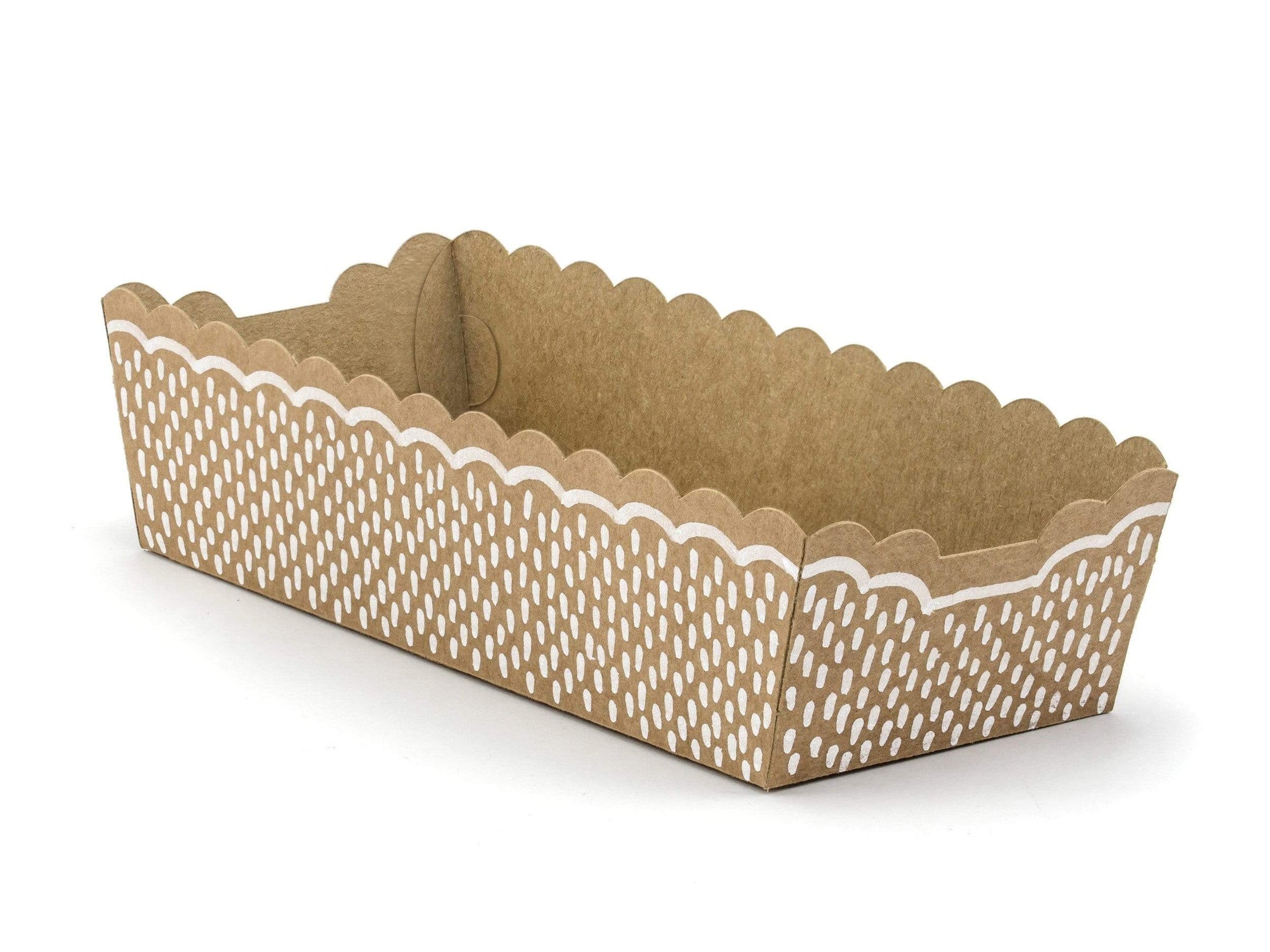 Scalloped Kraft Doodle Treat Cases