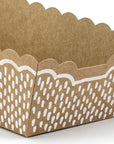 Cajas de golosinas Kraft festoneadas