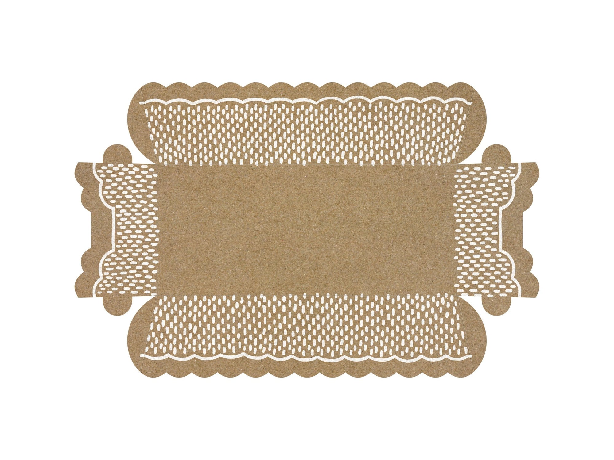 Scalloped Kraft Treat Cases