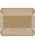 Cajas de golosinas Kraft festoneadas
