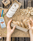 Cajas de golosinas Kraft festoneadas