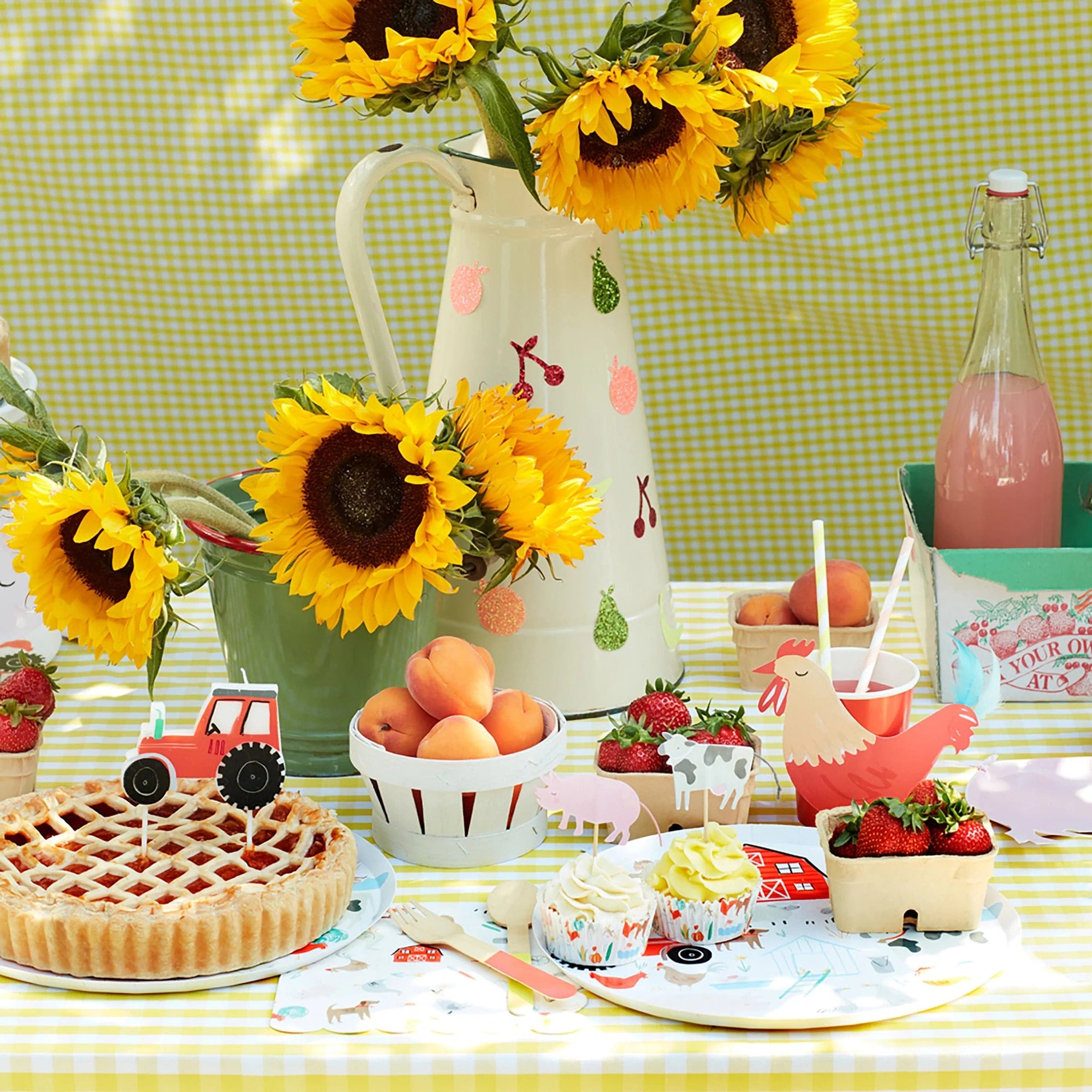 Kit de cupcakes animaux de la ferme