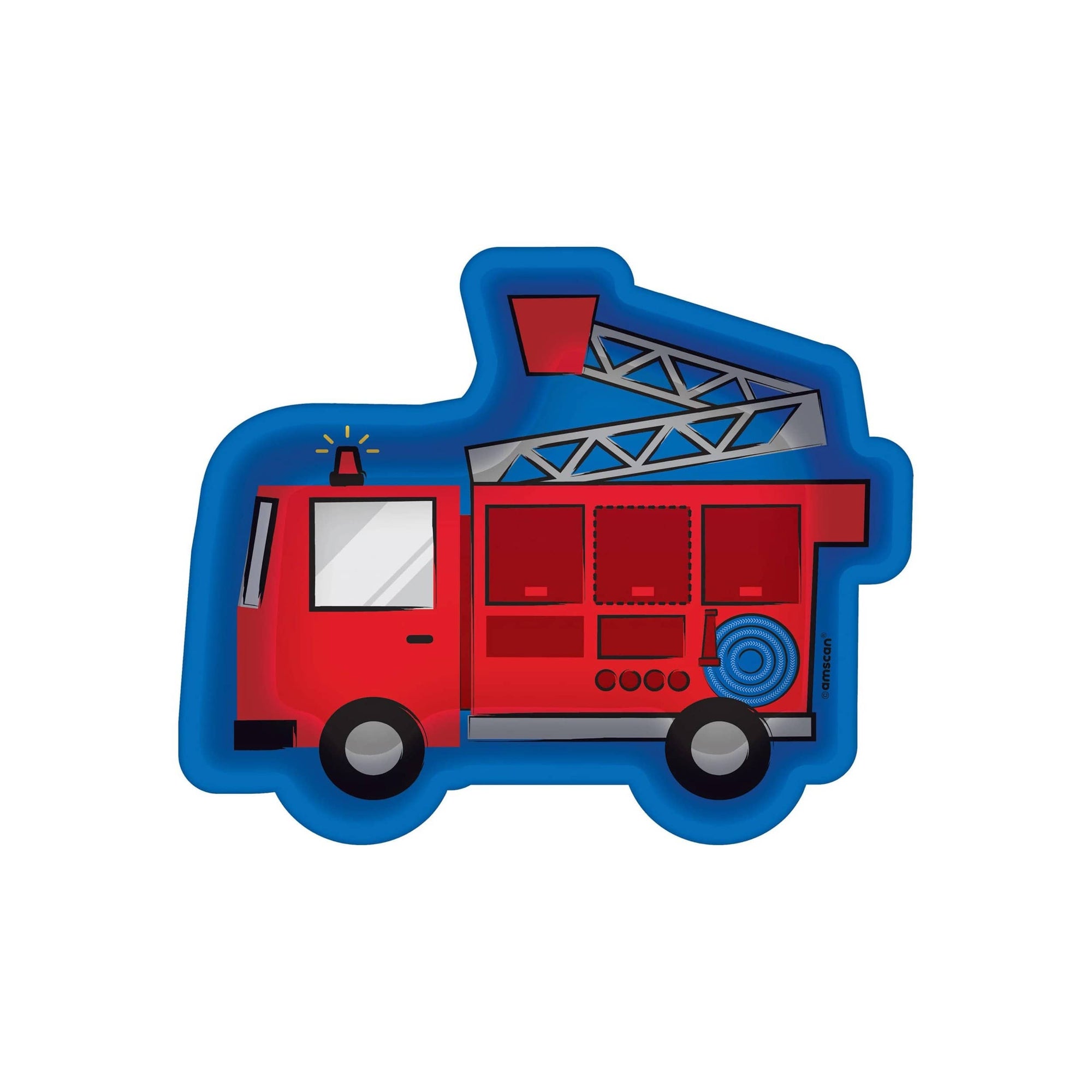 Plaques de camion de pompiers découpées