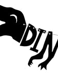 Estandarte de T-Rex de fiesta de dinosaurios