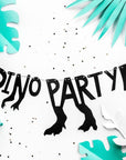 Estandarte de T-Rex de fiesta de dinosaurios