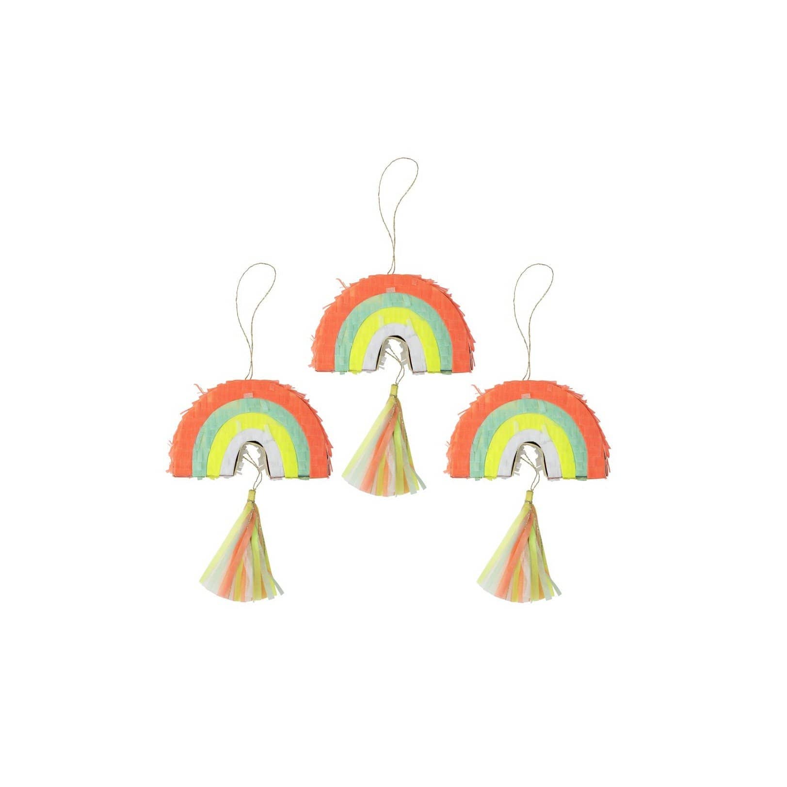 Ensemble de mini piñata arc-en-ciel