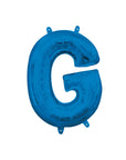 Mini ballons lettres en aluminium bleu