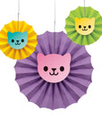 Juego de abanicos de gatitos para casa de muñecas de Gabby