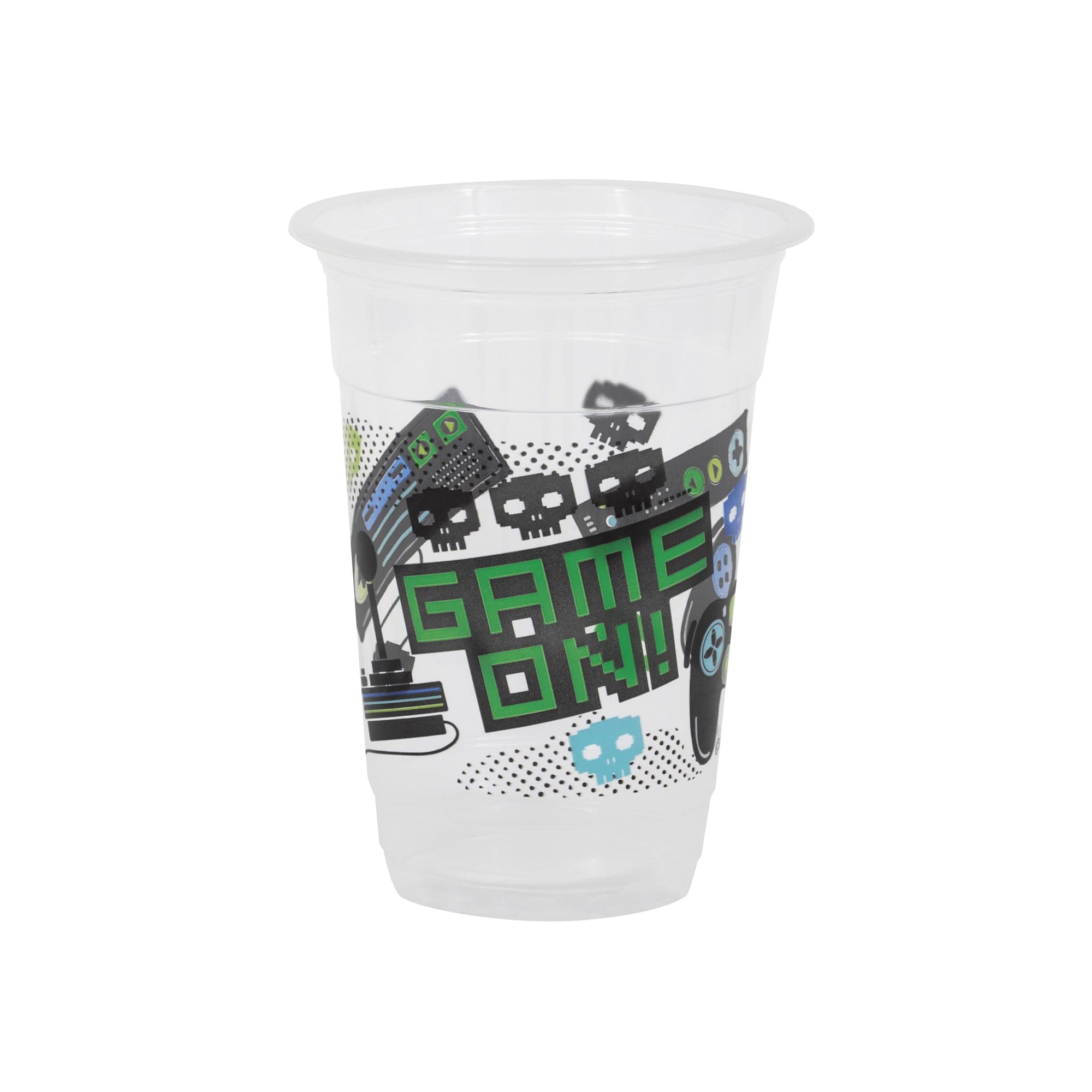 Juego en vasos de plástico