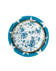 Navy Floral Plates - Small