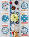Navy Floral Plates - Small