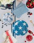 Navy Floral Plates - Small
