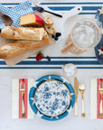 Navy Floral Plates - Small