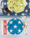Navy Floral Plates - Small