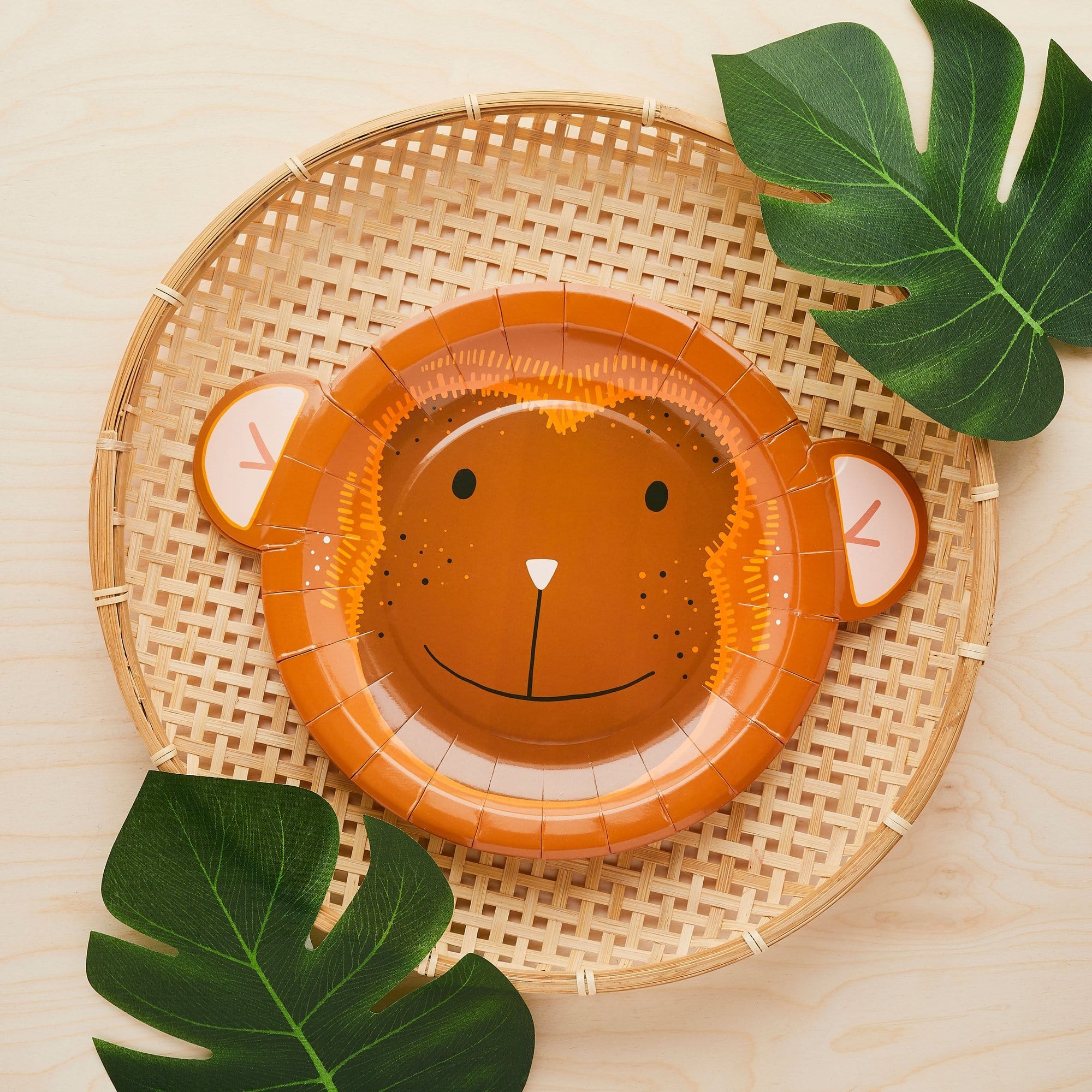 Assiettes en forme de singe