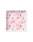 Scalloped Iridescent Halloween Pattern Plates