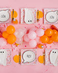 Scalloped Iridescent Halloween Pattern Plates