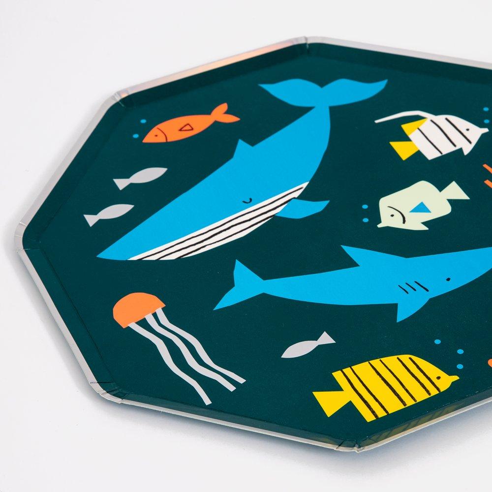 Assiettes Sous La Mer - Grandes
