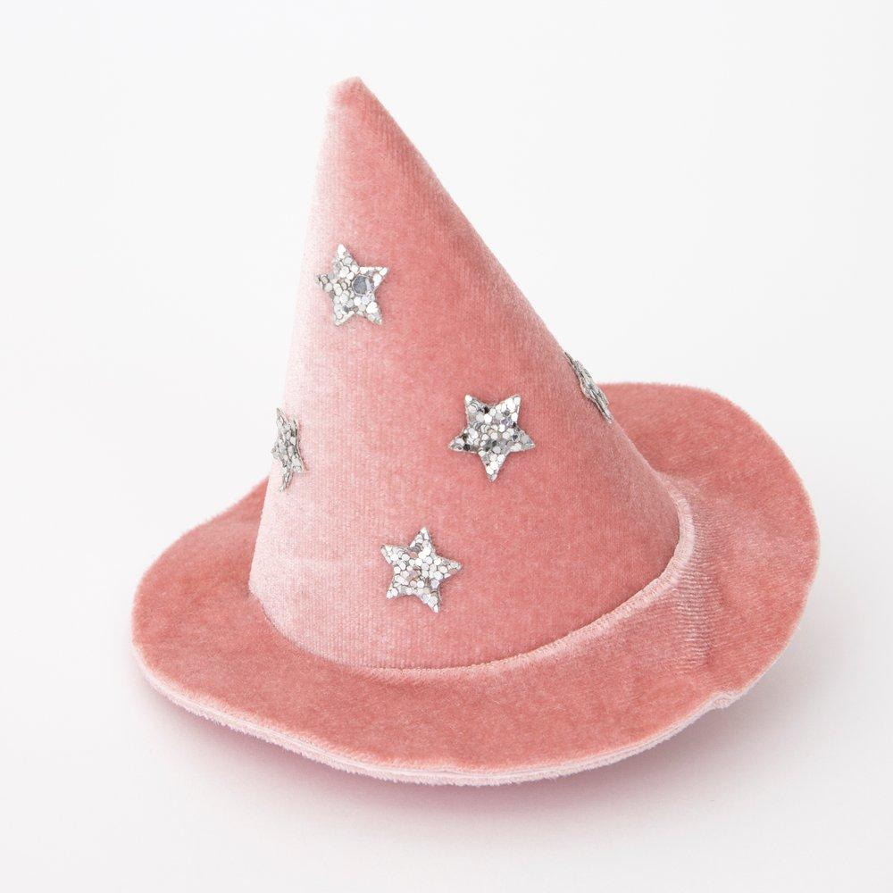 Velvet Witch Hat Hair Clip