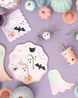 Servilletas con iconos de Halloween en tonos pastel - Grandes