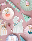 Pastel Deer Shaped Plates