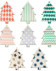 Retro Christmas Tree Plates