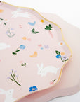Spring Bunnies Plates - Large