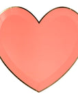 Assiettes Coeur Nuances de Rose - Grandes