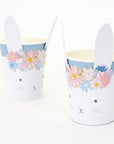 Tasses à fleurs en forme de lapin