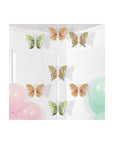 Papillons suspendus chatoyants pastel