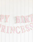 Banner de feliz cumpleaños princesa