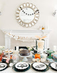 Assiettes Plates Onyx Noir - Grandes