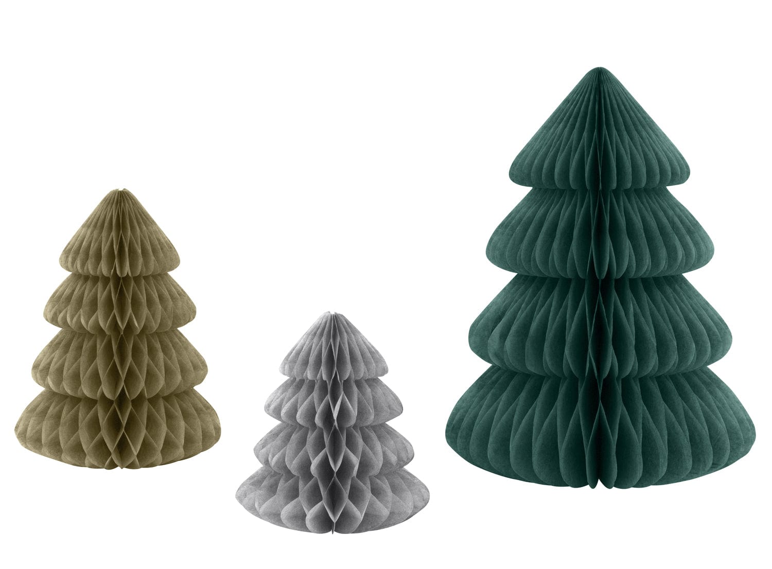 Honeycomb Christmas Trees