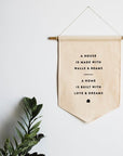 A House, A Home Canvas Banner