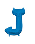 Mini ballons lettres en aluminium bleu