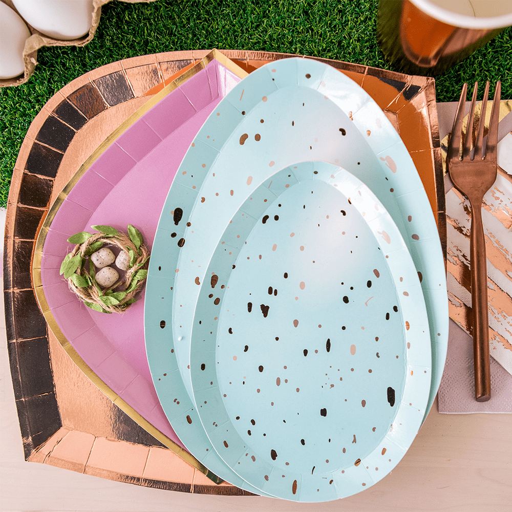 Speckled Egg Plates - Large