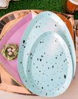 Platos para huevos moteados - Grandes