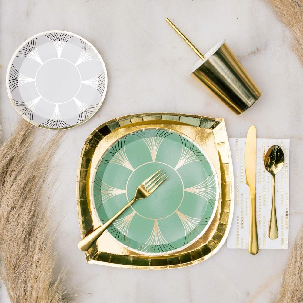 Assiettes Gatsby Blanches - Petites