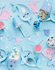 Silver Seashell Ombre Cups