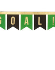 Set de decoración para tarta con banderín y trofeo de gol